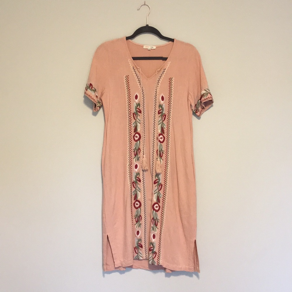Roolee boho dress with embroidery (orange creek)